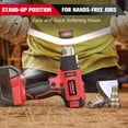 thumbnail image 6 of Portable 18V Cordless Heat Gun for Milwaukee m18 Battery with LCD Display and Variable Temperature for Shrink Tubing, Crafts (No Battery), 6 of 8