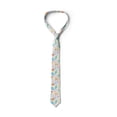 thumbnail image 3 of Spring Necktie, Pastel Dots and Flora Scene, Dress Tie, 3.7", Multicolor, by Ambesonne, 3 of 3