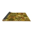 thumbnail image 2 of Ahgly Company Indoor Round Southwestern Yellow Country Area Rugs, 5' Round, 2 of 4