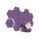 thumbnail image 1 of Panel acústico autoadhesivo 12 piezas yuxing hexagonal morado aislamiento acústico, 1 of 5