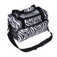 thumbnail image 3 of Bolso de mano con raya de cebra, bolsa de herramientas de peluquería, tijeras portátiles, soporte para peine, estuche de peluquería, 3 of 8