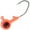 Orange, variant on Dr.Fish Fishing Jigs for Catfish Jig Heads 1/8oz for Bass crappie Saltwater Freshwater Black