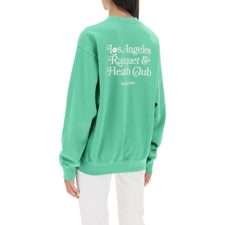 New sporty & Rich racquet club green crewneck fashion pullover sweatshirt XS unisex