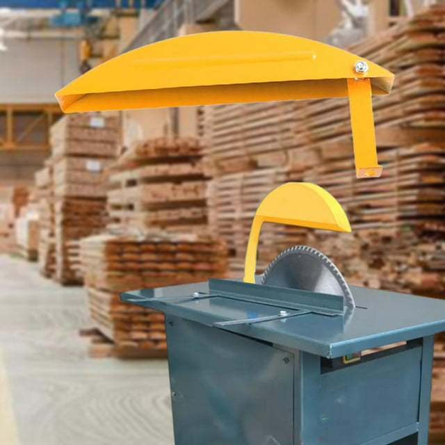 Colaxi Accessoires de Protection pour Scie de Table Multifonctionnelle Protection de Lame Jaune