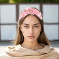 thumbnail image 2 of Accesorios para el cabello con diadema anudada de 1 pieza para mujeres en color rosa, 2 of 5