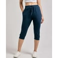 thumbnail image 3 of 3-Pack: Women's Capri Silky Soft Joggers Cuffed Athletic Comfy Casual Sweatpants with Pockets (Available in Plus Size), 3 of 7