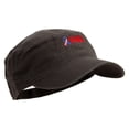thumbnail image 5 of The Brave Veteran Embroidered Garment Washed Adjustable Army Cap - Dk Olive Green OSFM, 5 of 5