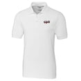 thumbnail image 2 of Men's Cutter & Buck White Lansing Lugnuts Big & Tall DryTec Advantage Tri-Blend Pique Polo, 2 of 3