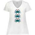 thumbnail image 3 of Inktastic Blue Crab Lover Women's Plus Size V-Neck T-Shirt, 3 of 5