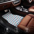 thumbnail image 4 of Uemuo Car Floor Mats - Tulips Flowers Pattern Carpet Floor Mats for Cars, Auto Accessories Front & Rear Car Floor Foot Mat Sets of 4 Pieces, 4 of 6