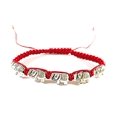 thumbnail image 1 of Bracelet Ajustable Mon Éléphant Porte-Bonheur Rouge, Corde Mi-Éléphant, Couleur Rose Ajustable, 1 of 2