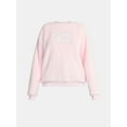 thumbnail image 5 of No Boundaries Sleepwear Teddy Fleece Pullover, Lightweight, Women’s, 5 of 5