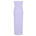 thumbnail image 5 of Otvok Women's Strapless Stretch Dress Solid Color High-Split Elastic Wrinkle Dress, Summer Dresses for Women, 5 of 6