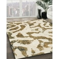 thumbnail image 3 of Ahgly Company Machine Washable Indoor Square Abstract Wheat Beige Area Rugs, 6' Square, 3 of 7
