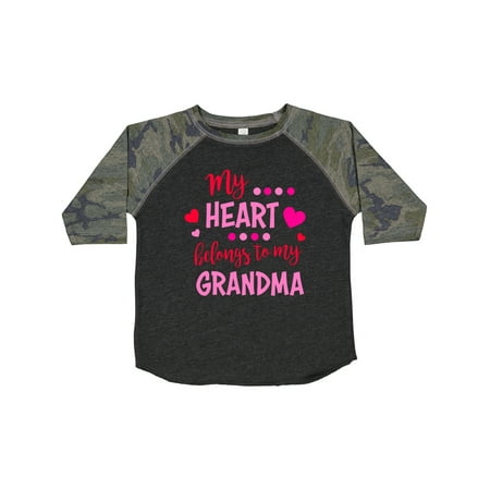 

Inktastic My Heart Belongs to My Grandma Gift Toddler Boy or Toddler Girl T-Shirt