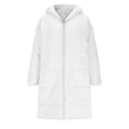 thumbnail image 4 of Long Sherpa Jackets for Women 2026 Thermal Fleece Lined Winter Coats Oversized Zip-up Soft Warm Bed Blanket, 4 of 6