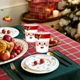 thumbnail image 6 of Santa Claus Party Supplies Set with 20pc 9-inch Plates, 40pc Shaped Plates, 40pc Paper Cups, 20pc Napkins, and 2pc Tablecloths, Complete Disposable Party Tableware for Christmas Celebrations, 6 of 6