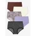 thumbnail image 2 of Comfort Choice Plus Size Full Coverage Stretch Cotton Brief 5 Pack, 2 of 6