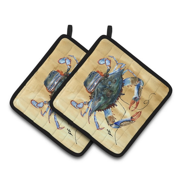 Crab Pair of Pot Holders