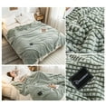 thumbnail image 4 of Soft Coral Fleece Blanket, Thickened Warm Siesta Throw, Cozy Milk Fleece Sofa Blanket for Winter Use, 4 of 6