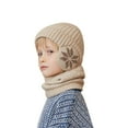 thumbnail image 4 of Edvintorg Kids Winter Beanie Hat Warm Knit Thick Ski Cap and Scarf Set for 4-10 Years Old for Girls Boys Children's Hats, 4 of 6