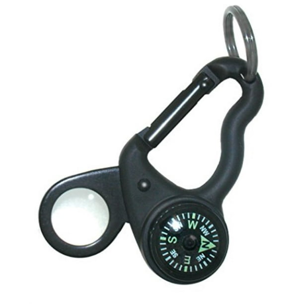 MagniComp - Compass/Magnifier Carabiner | Carabiner with Luminous ...