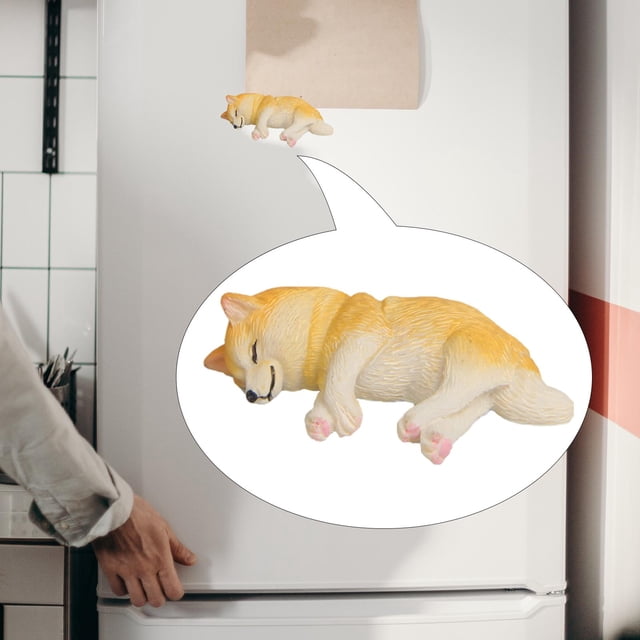 del refrigerador del o, del refrigerador del coche s estatuillas del animal y decoraciones Amarillo Yotijar imanes de nevera