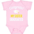 thumbnail image 3 of Inktastic Congrats My Sister Graduated with Cap Boys or Girls Baby Bodysuit, 3 of 5