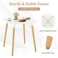 thumbnail image 4 of Spaco Square Dining Table with Adjustable Foot Pads, Dining Table for Indoor as Dining Room Kitchen, White, 4 of 8