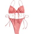 thumbnail image 1 of Maillot de Bain Bikini Triangle à Volants Froncé, 1 of 4
