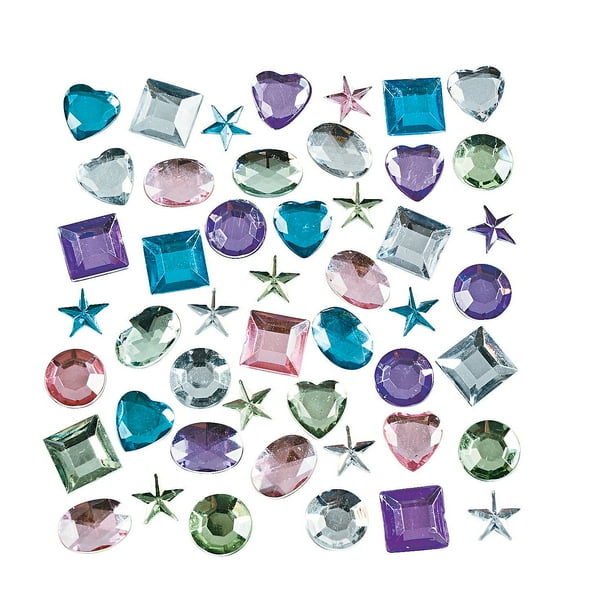 Pastel Jewel Assortment Craft Supplies 500 Pieces