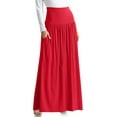 thumbnail image 1 of Reg and Plus Size Maxi Skirts for Women Long Length Skirts with Pockets Beach SwimCoverup,Night Out,Casual Office,Party, 1 of 4