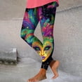thumbnail image 2 of lcziwo Lightning Sales, Mardi Gras Leggings for Women Casual High Waisted Workout Yoga Pants 2025 Carnival Theme Printed Tights Full Length Milk Silk Soft Legging Trousers Multicolor XXL, 2 of 4