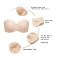 thumbnail image 4 of Sostén DELIMIRA Strapless Jacquard Beige con Varilla 36D, 4 of 6