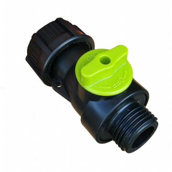 EarthMinded F-RN096 High-Flow Plastic Ball Valve Upgrade Kit for Rain Barrels