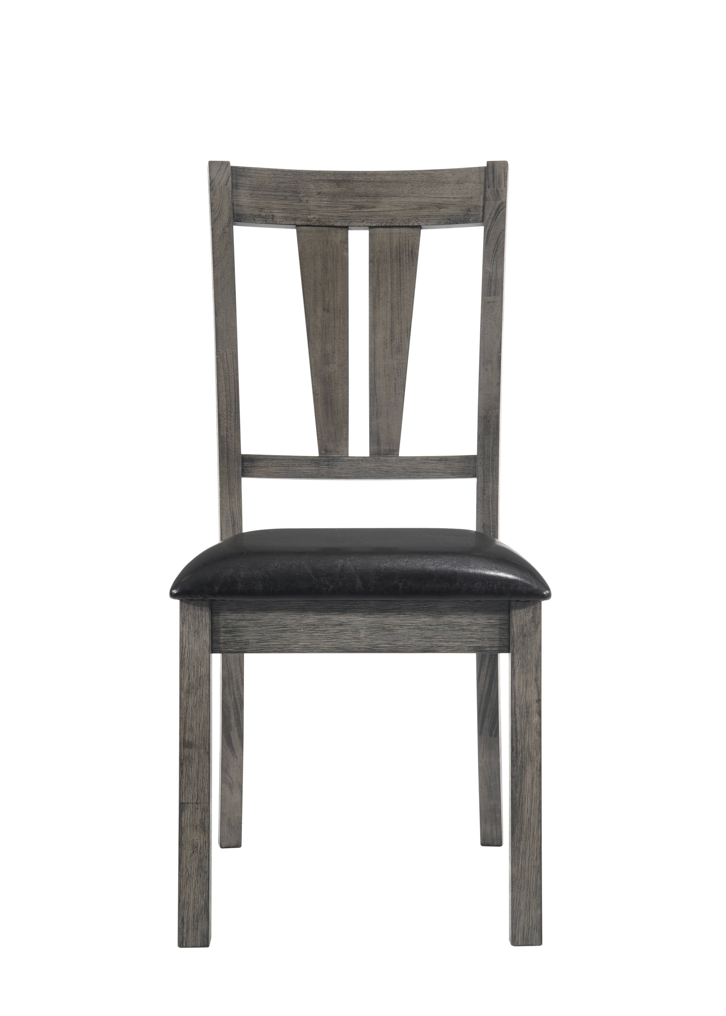 Picket House Furnishings Grayson Fan Back Chair w. PU SeatGrey Oak