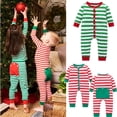 thumbnail image 3 of Pyjama Unisexe à Rayures pour Bébé Garçon Fille, Barboteuse en Coton, une Pièce, Tenue de Nuit, Ensemble de Pyjama, 3 of 5