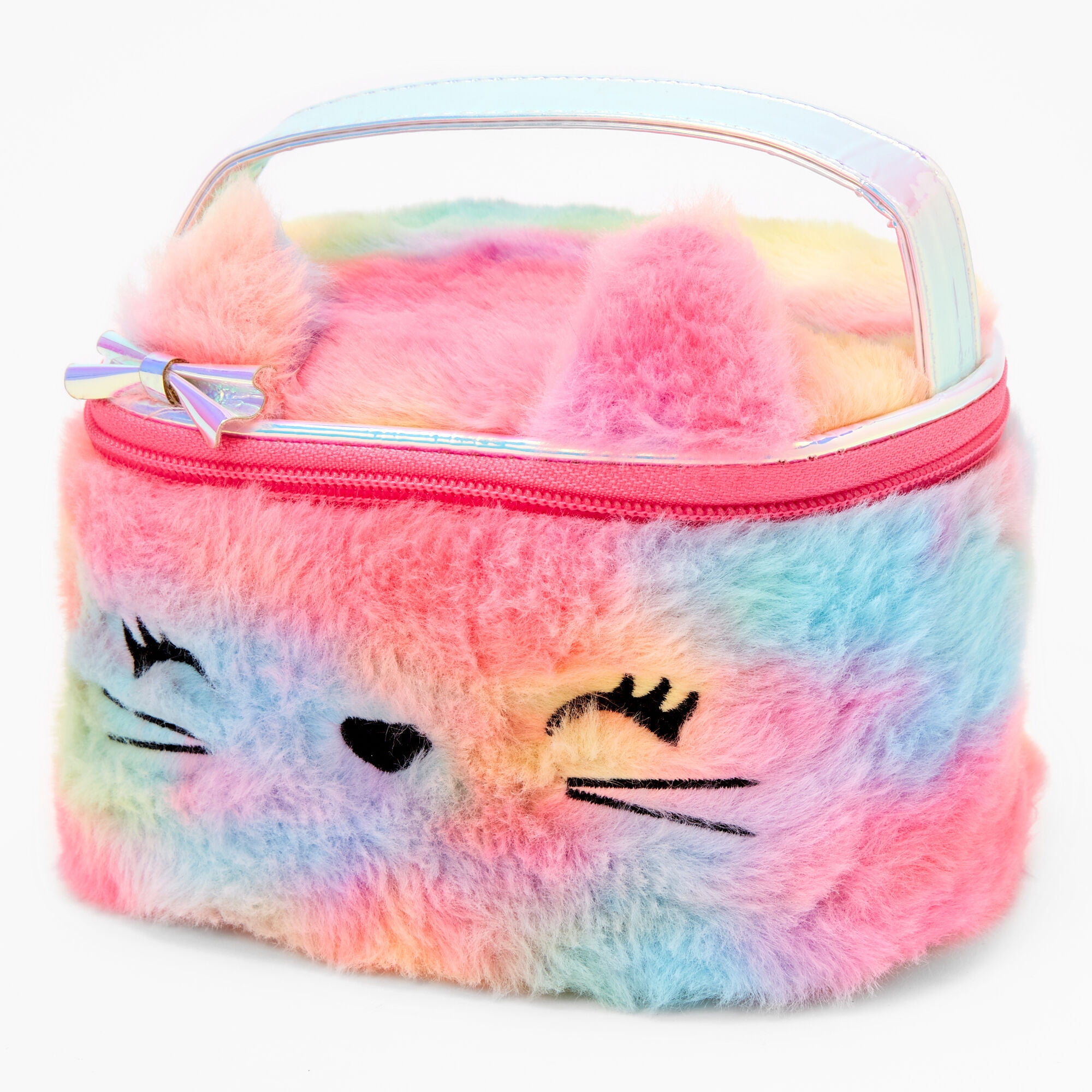 Izzy the Bear Makeup Bag  Pink  Claires US
