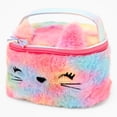 thumbnail image 2 of Claire's Fuzzy Rainbow Kitty Beauty Cosmetics Case, 2 of 2