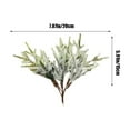 thumbnail image 3 of Luoshdecor 5 Pcs Christmas Snow Norfolk Pine Branches,Artificial Snow Flocked Faux Greenery Norfolk Pine for Holiday DIY Wreaths Garlands Craft Home Decor 5.9 in, 3 of 6