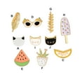 thumbnail image 4 of Minnieouse Alfileres de dibujos animados Pin orejas de trigo broche mundo chico insignia chaqueta vaquera regalo personalizado joyas gafas broches Type1 NO1, 4 of 6