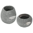 thumbnail image 1 of Plant Flower Pot, 2pcs Flower Pot Zipper Tooth Shape Resin Decorative Practical Simple Style Face Bonsai Pots For Balcony Garden Office Desktop Hotel Decoration, 1 of 8