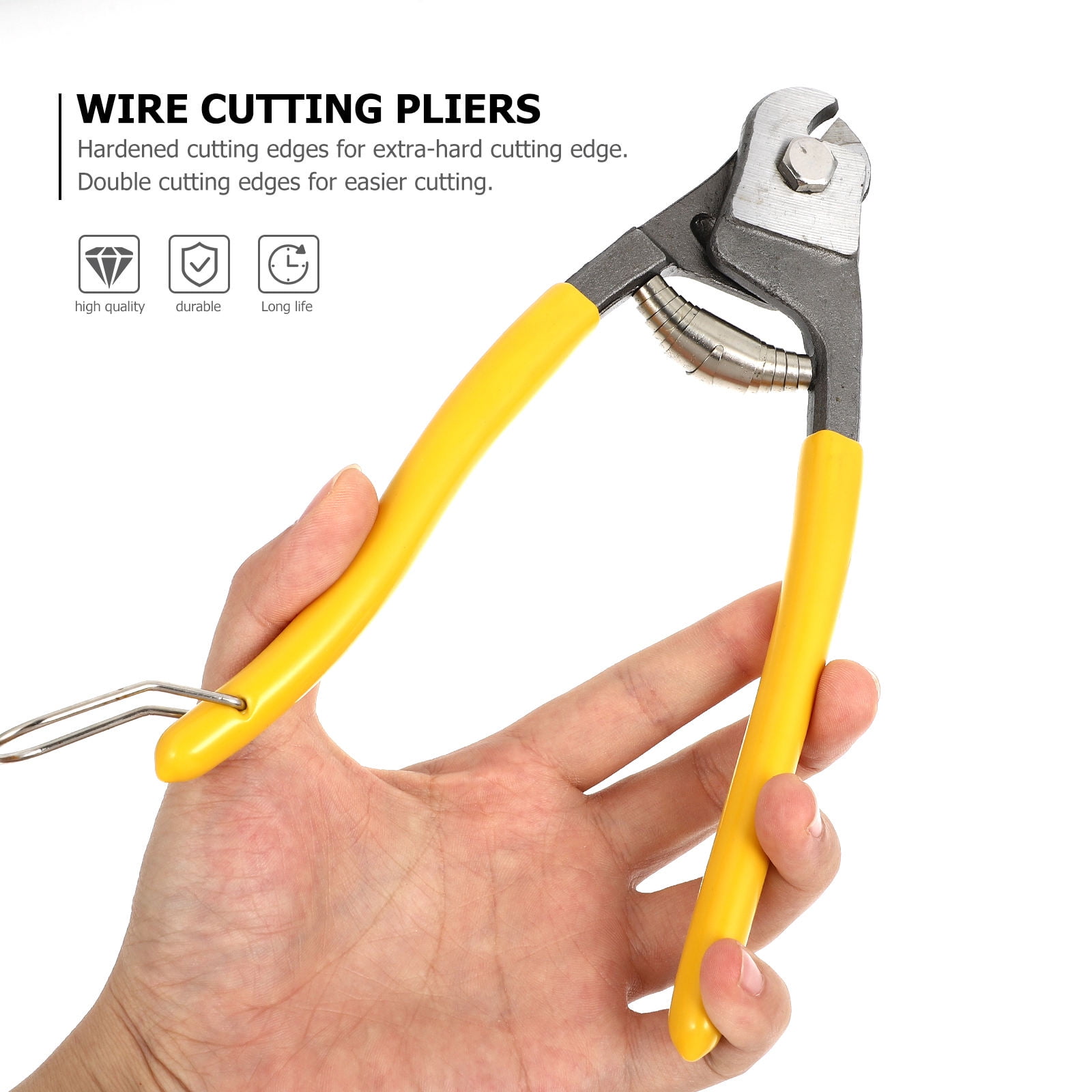 Hemoton 2-Pack 8 Inch Wire Pliers and Steel Cable Cutters Heavy Duty Cable Cutting Tools