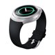 thumbnail image 1 of Correa de reloj de silicona de lujo para Samsung Galaxy Gear S2 SM-R720 negro, 1 of 8