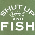 thumbnail image 3 of Tee Hunt Shut Up and Fish Cotton T-Shirt Funny Fishing, Red, Small, 3 of 5