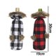 thumbnail image 2 of Funda para botella de vino navideña, diseño de suéter a cuadros para botella de vino, decoraciones compatibles con Navidad, bodas, cumpleaños y fiestas navideñas, 2 of 5