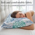 thumbnail image 5 of Blue Teal Grey Coral Coastal Small Pillow Covers,Summer Beach Nautical Ocean Breathable Throw Pillow Cases with Invisible Zipper,Decorative Pillowcase Pillows Protectors for Sofa Bed Chair 12"x20", 5 of 9