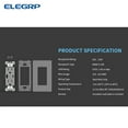 thumbnail image 5 of ELEGRP USB Outlets Receptacles, USB C Wall Outlet, 25W 5.0 Amp High Speed Charging USB Electrical Outlet, 15 Amp Tamper-Resistant Outlet with USB C Ports, UL Listed, Wall Plate Included, 5 of 7