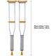 thumbnail image 5 of Muletas Axilares de Aluminio Ajustables Acolchonadas Street Boro x 2, 5 of 5