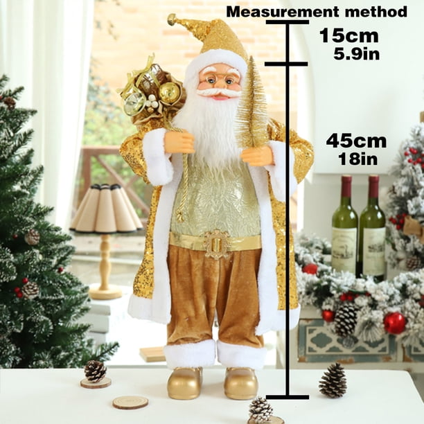 Muñecos de Papá Noel grandes de 60 cm, colgantes navideños rosas, decoración para árbol de Navidad 2022 para el hogar, regalos de Navidad para niños, regalos de Navidad